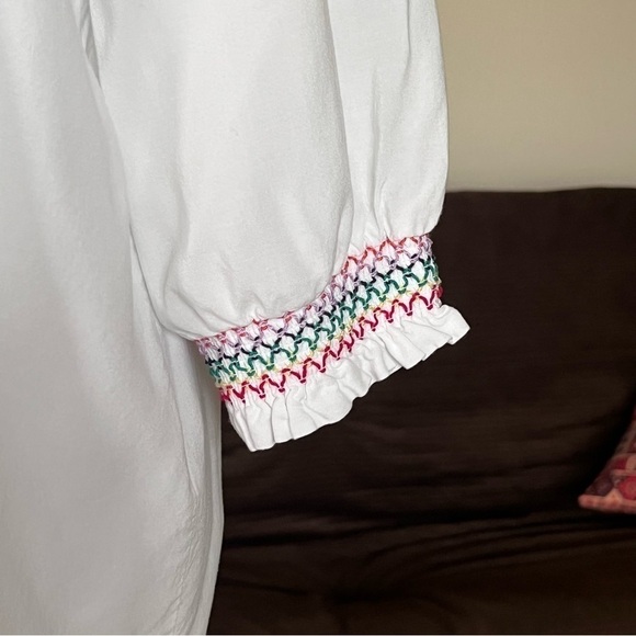 Derek Heart Plus White Embroidered Off Shoulder Blouse 1X - Picture 7 of 11